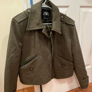 Zara Fabric Blend Jacket